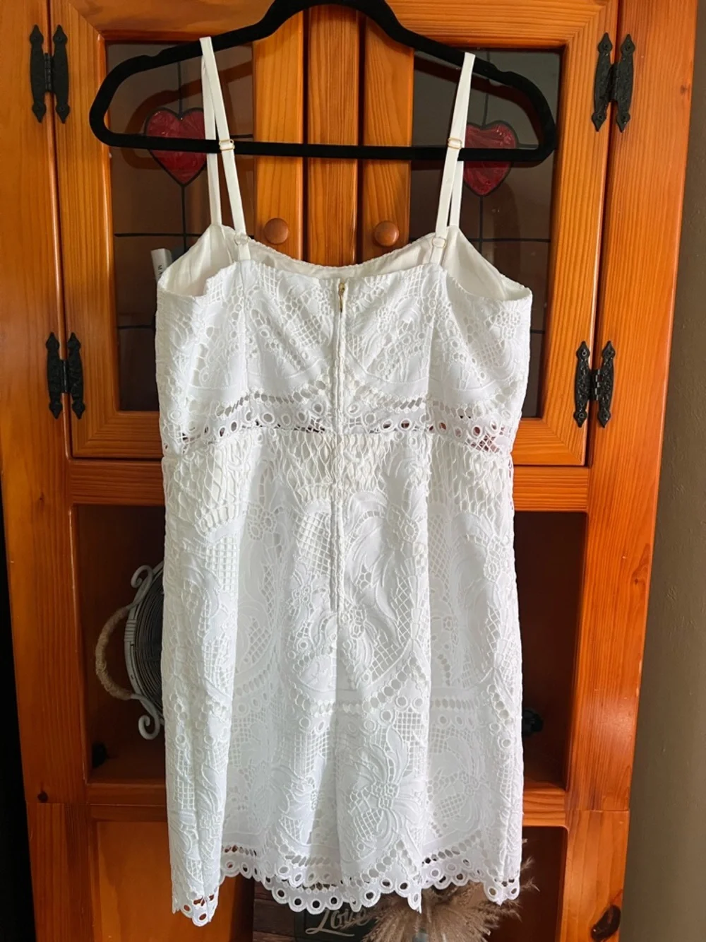 Lilly Pulitzer White Lace Spaghetti-Strap Mini Dress - Picture 3 of 3